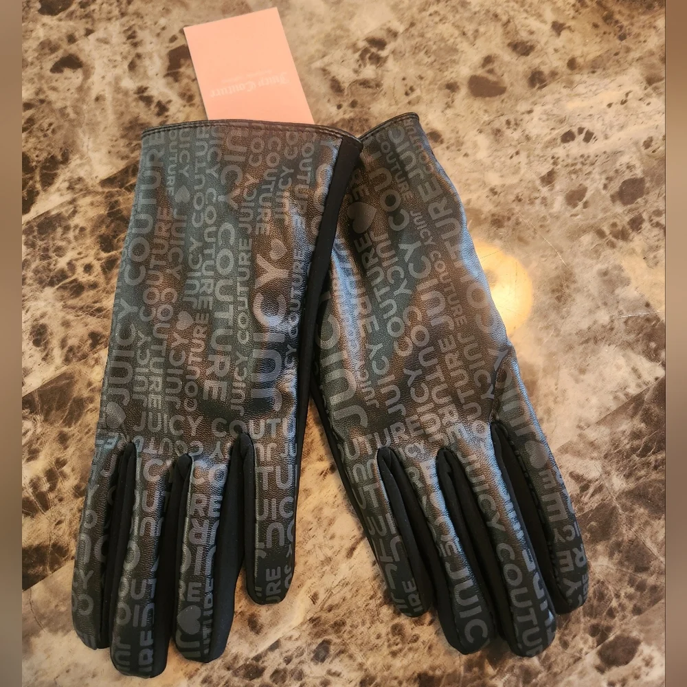 Women's Juicy Couture Black Gloves and Mittens